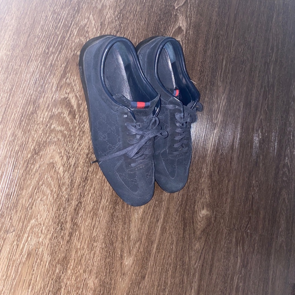 Navy Blue Gucci Designer Casual Sneakers